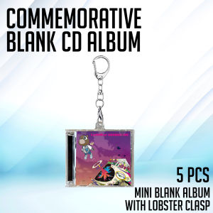 Printing View - 5pcs/ 10pcs Blank Mini Album CD Case Key Chain For DIY Backpack Hanging Decor