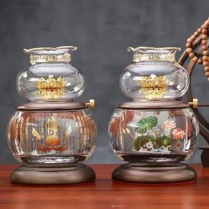 SXH  Liquid Butter Lamp Home Decoration Pilot Lamp Buddhist Hall Buddha Lamp Buddha Utensils Supplies Decoration