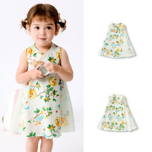 balabala Baby Dress Girl Dress Infant Princess Dress 2025 New Summer Traditional Style Exquisite And Sweet