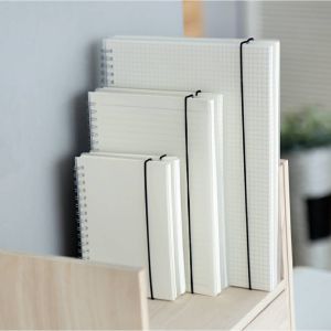 A6 / A5 / B5 : GRID / LINE 80pg Spiral Book Coil Matte Cover Notebook buku nota 网格、横线简约笔记本 - per BOOK