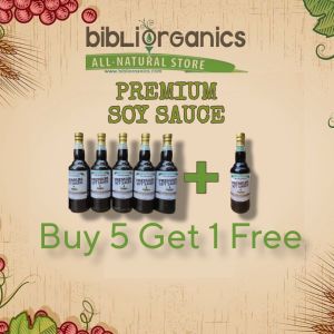 Bibliorganics Premium Soy Sauce 750ml – 5+1 Promo  – Organic • Non-GMO • Naturally Fermented