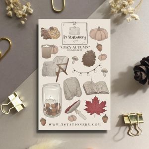 Sticker sheet cozy autumn - chuyên dán trang trí sổ nhật kí sổ tay | Bullet journal sticker - stc007