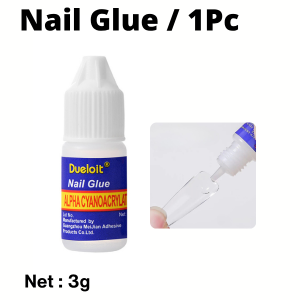 OULISI Nail Art Glue Transparent Rhinestone Decoration Artificial Nails Fake Nail False Studs Punk Rhinestones穿戴甲甲片专用胶水