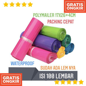 Polymailer 17x30cm isi 100 Lembar - Plastik Packing dengan Lem - Plastik Packing kosmetik - plastik kosmetik - plastik parfurm