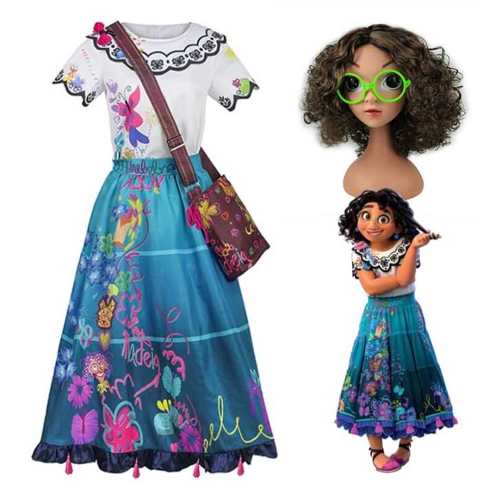 Encanto Mirabel Costumes Dress For Women Adult Disney Anime Mirabel