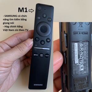 Điều khiển tivi Samsung giọng nói chính hãng zin theo TV Remote samsung smart TV thông minh các đời 2019/20/21/22 móc bấm điều khiển từ xa tivi samsung