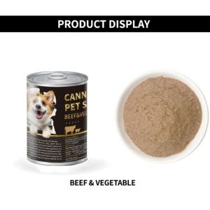 Wet Food & Treat For Dog Pet Snacks Dog Cans Snacks - Chicken & Beef Canned Food Easy to Digest for Training Dogs 375g