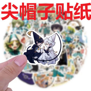 Coco Qifrey Witch Hat Atelier Stickers 53pcs Kawaii Chibi Cartoon Birthday Gift For Phone Case Water Bottle School Kids Party Favors Collector Bundle