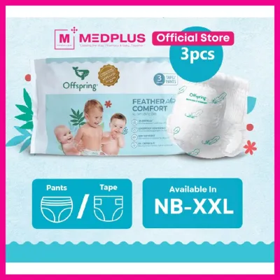 [Trial Pack] Offspring FeatherAir Comfort Diapers Pant M/L/XL (3pcs)