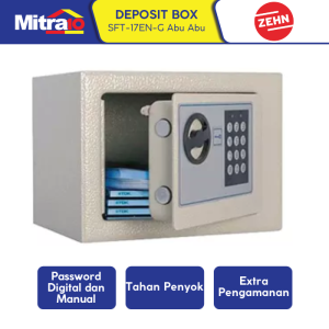 Zehn Sft-17En-G 170X230X170 Grey Safe Brankas Penyimpan Barang Safety Box
