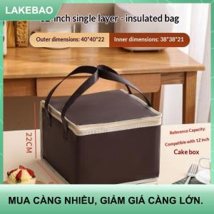 【LAKEBAO】 Không thấm nước cách điện Túi Cooler gấp Dã Ngoại giỏ nước đá gói uống hộp nhiệt ăn trưa Túi xách tay thực phẩm giao hàng túi bánh pizza Túi
