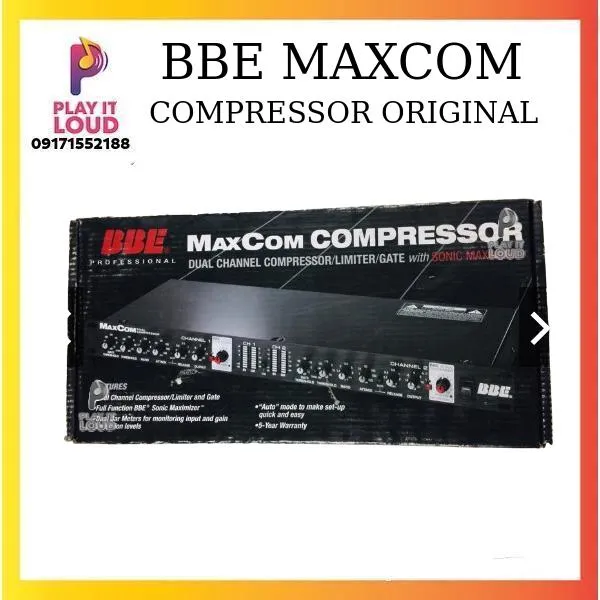 BBE MAXCOM COMPRESSOR ORIGINAL Dual Channel Compressor Full