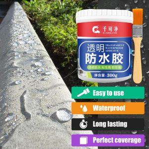 1000g Waterproof Glue Transparent Waterproof Adhesive Water Proof Wall Tile Window Stable Film Leakage Protection Bathroom Coating 透明防水胶