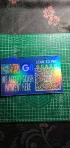 ACRYLIC SIGNAGE FOR CASHIER. GACSH PAYMENT. 4"X8". 3mm. P400