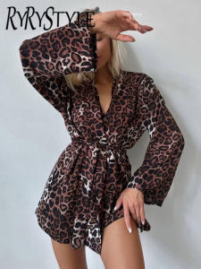 Loose Pajamas For Women 3 Piece Sets Print Long Sleeve Sleepwear Female Sleeveless Crop Top Autumn Suits With Shorts