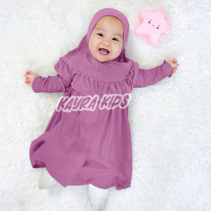 Gamis bayi perempuan 0 6 bulan Gamis anak bayi 6 12 bulan Baju muslim bayi Baju bayi perempuan