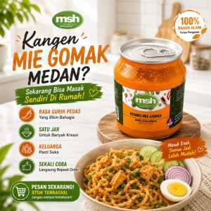 Bumbu Mie Gomak Gurih & Nikmat 190 gr  Bumbu Mie Gomak NON MSG  Bumbu Mie Gomak Anti Ribet
