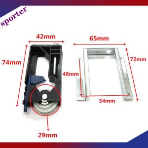 Sporter Sliding Wardrobe Door Part Top bottom Down Wheels Runner Guides Kit Side-mounted Hanging Sliding Pulley Open Wheel For Cabinet