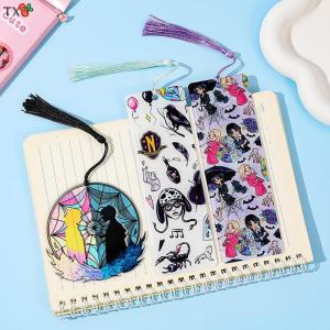 TX🏮💓🧧 Acrylic Wednesday tua Bookmark cuốn sách Phụ Kiện Học sinh đồ dùng học tập giáo viên văn phòng phẩm