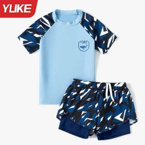 Bộ Đồ Bơi Bé Trai Gym Thể Thao Ngắn Tay YUKE-1173 Mềm Mại