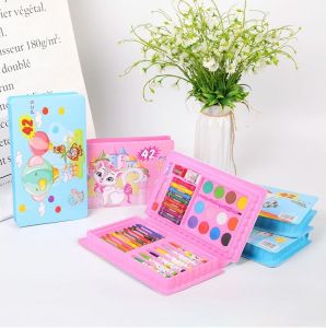 Alat Lukis Art set Isi 42 Pcs Pensil Warna Set Anak Crayon