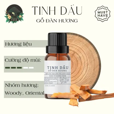 Tinh Dầu Gỗ Đàn Hương (Sandalwood) 10ml-50ml Para - Mùi Gỗ Trầm Ấm Sang Trọng Hỗ Trợ Thiền Định Và Ngủ Ngon