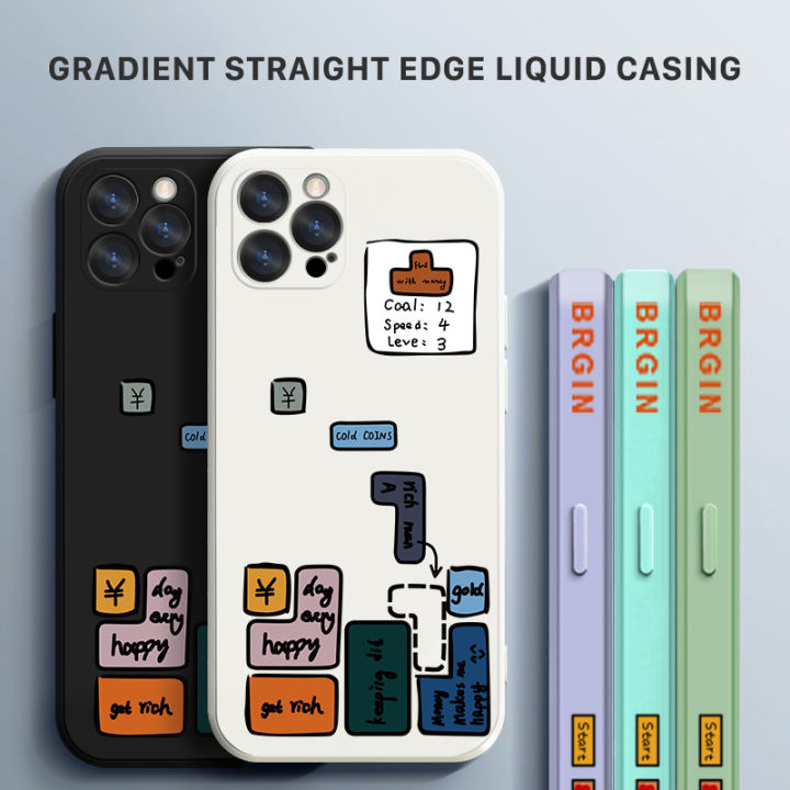 Case For Vivo V21 4G V21E V21 5G Phone Case For Boys Girls Games Tetris ...