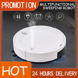 Mini Smart Automatic Cleaning Robot Electric Wireless Automatic Multi-directional Round Four-In-One Sweeping Robot for Home And Office Use Ultra-thin Silent Strong Suction Super Quiet Vacuum Cleaner