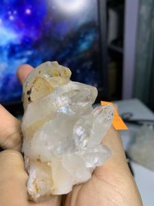 Đá thạch Anh VÀNG CẦU VÒNG tán sắc pha lê tự nhiên trong suốt vàng Citrine thanh tẩy thiền định tarot cực mạnh Clear Quartz Natural 113