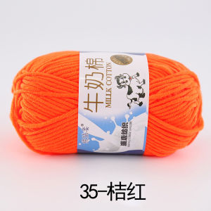 Len sợi đan móc cao cấp 92 Màu sợi to 2mm Len Milk Bò Dành Cho Người Mới Học