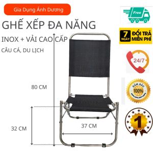 Ghế Xếp Câu Cá Cafe Phố Du Lịch Cắm Trại Tiện Lợi Sang Trọng Folding chair