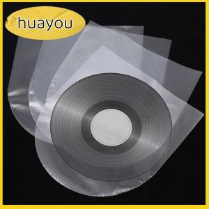 huayou 50Pcs 7 10 12 Inch Clear Vinyl Record Protecter LP Record Plastic Bag Anti-static Record Inner Sleeves Packaging Bag Clear Cover