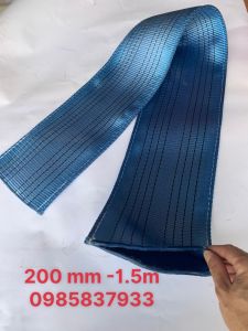 [Freeship+quà tặng 19k] Dây bọc cáp vải cẩu hàng bản 200 mm dài 1.5 m Hàn Quốc tại Máy cầm tay NTT dùng bảo vệ dây không bị cứa đứt