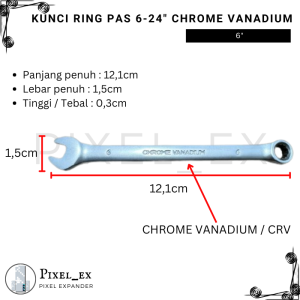 Kunci Ring Pas Set Pas 6-24mm Set 11 Pcs Kunci Ring Pas Set Tools Expander
