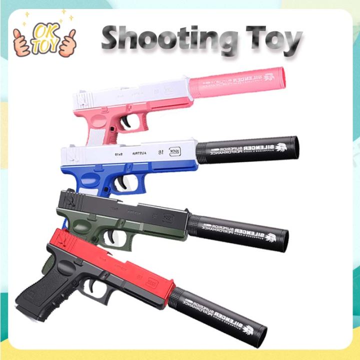 Best Toy】4 Design Glock Toy Outdoor Toy For Kids Gifts soft bullet toy gun  toy gun for kids boys gun toy for kids pellet guns