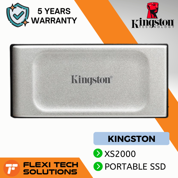Flexi Tech KINGSTON XS2000 External Solid State Drive (SSD) USB TypeC 3.2 Gen 2x2 Portable