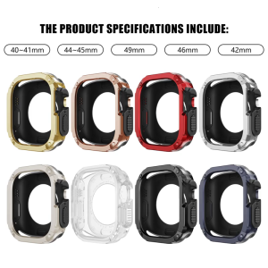 2 trong 1 bảo vệ chống sốc Bumper mạnh mẽ TPU PC Ốp Bảo vệ điện thoại trường hợp đồng hồ phong cách phụ kiện cho SmartWatch mô hình