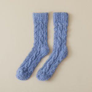 Warm Sleeping Socks Anti-odor Thicken Fluffy Middle Tube Socks Warm Home Floor Socks For Men Women