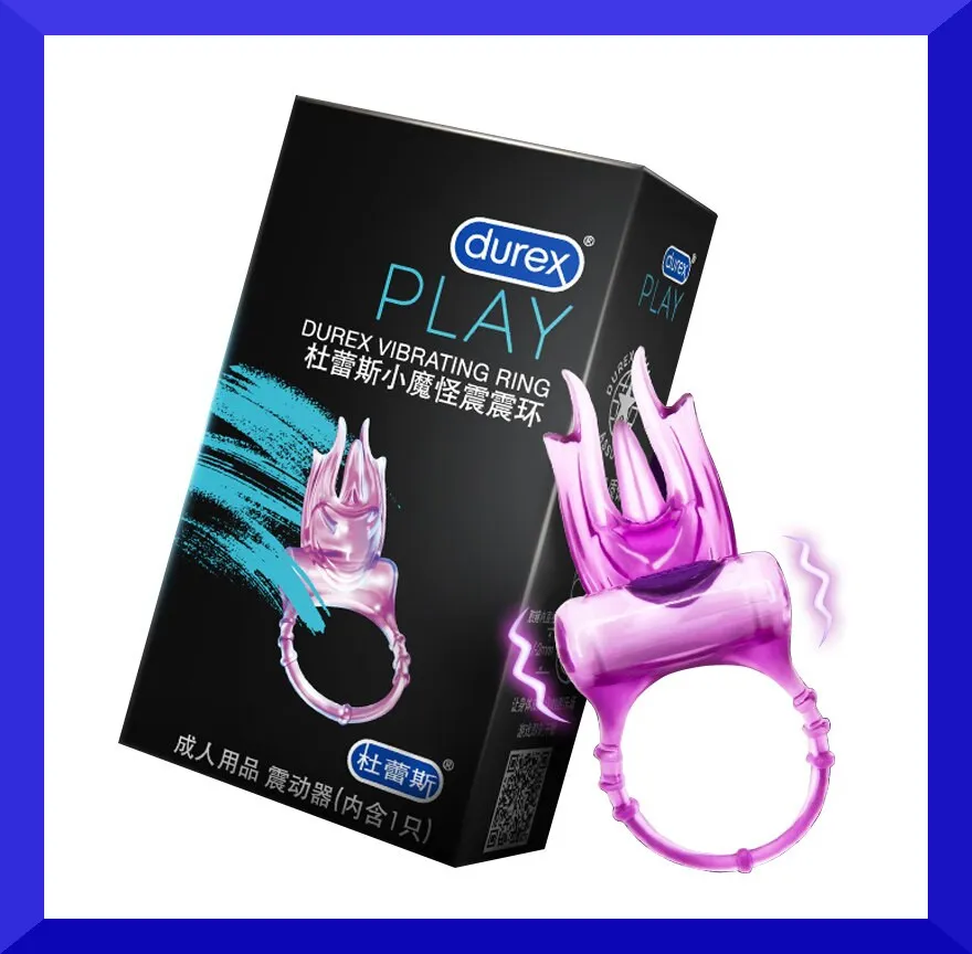 💟 [Durex Devil Ring Discreet Packing] Durex Vibrator Little Devil Vibrating  Ring Time Delay Ring Clitoris Stimulator Vibrators Sex Toys Intimate  Product for Men