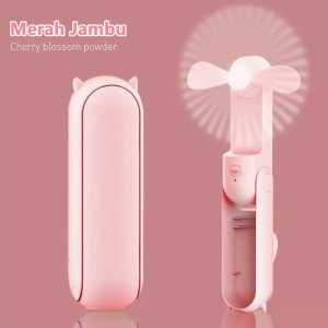KIPAS ANGIN MINI FAN USB PORTABEL RECHARGEABLE POCKET NEW