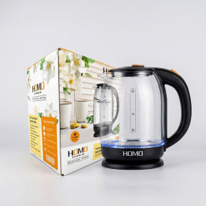 HOMO 2L Glass Electric Kettle High Power Fast Heating Safety Auto-Off Electric Water Kettle
