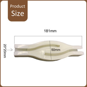 รางม่าน ลิงเกอร์ อะไหล่ราวม่านจีบ ให้ม่านทั้งสองด้านซ้อนทับกัน สำหรับรางเอ็ม รางยู รางม่านจีบ