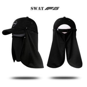 Mũ Khẩu Trang SWAT F5 - Kết Hợp Khăn Che Gáy Mặt Chống Nắng UV 50+ Che Nắng Toàn Diện Thoáng Mát - Happy Life 4U