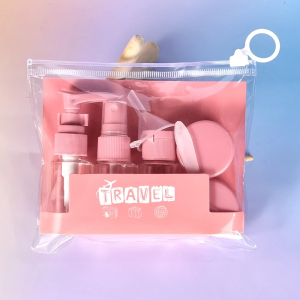 6-in-1 Travel Empty Bottle Set Container Kit Set With Pouch Travel Organizer Gifts