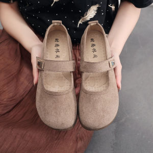 Free Shipping New Spring And Autumn Slip-On Shoes For Women Featuring A Non-Slip Thick-Soled Design
