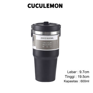CucuLemon Tumbler Stainless steel Termos Air Portable Botol Minum kopi Bottles Vacuum Insulated