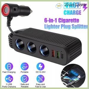 Jion Love Car Charger For Phones 120W Plug And Play Charger Splitter Overcharge Protection Charger Adapter PD QC3.0 Car Charger