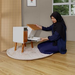 Nakas multifungsi bedside table – nakas laci rahasia minimalis modern -  Nightstand table aestetic
