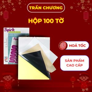 Giấy scan nhiệt 4 lớp nhập Mỹ - Hàng cao cấp - Nét bám cực kỳ tốt. Giấy scan máy Spirit chính hãng. Hộp 100 tờ.