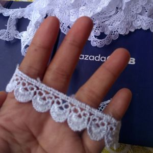 Renda 1 Roll Gyper Bordir Love Kipas untuk Pasmina / Renda Model T1000